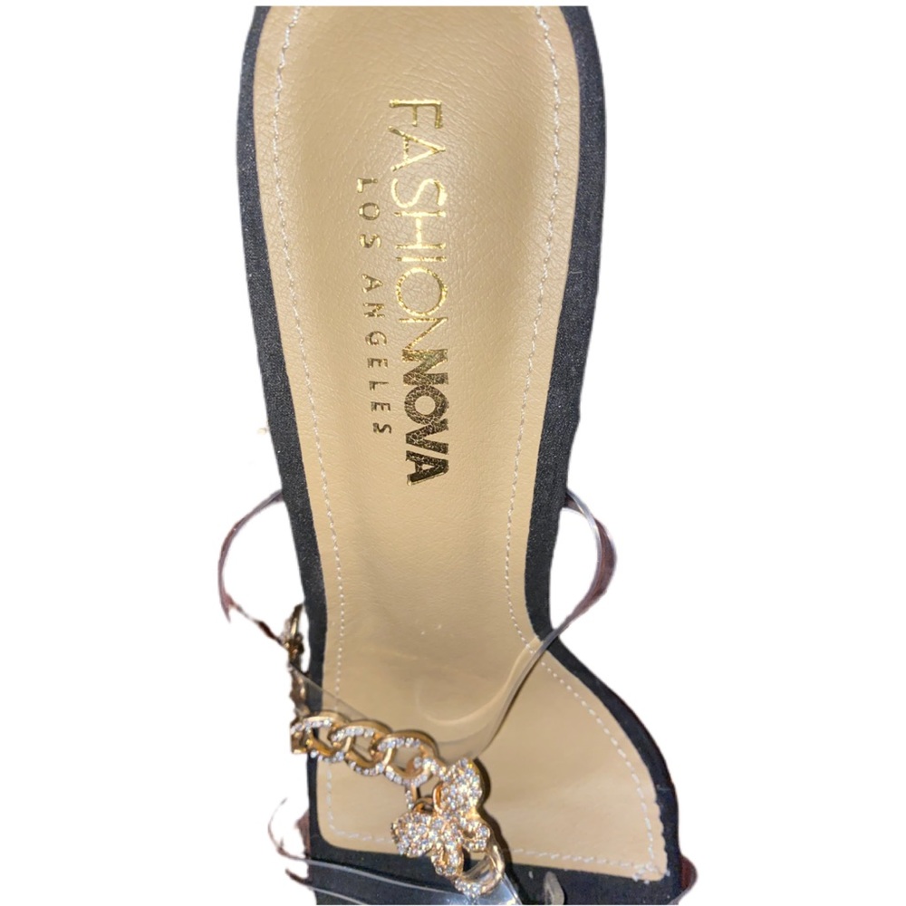Gold chain butterfly Fashion Nova Heel